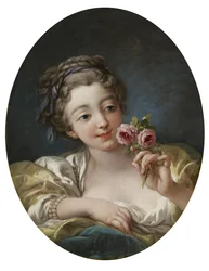 Girl with Roses